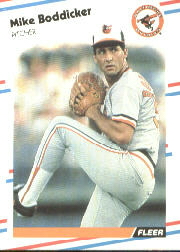 1988 Fleer Baseball Cards      556     Mike Boddicker